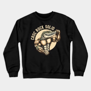 Crocodile gym motivation bodybuilder Alligator deadlift Crewneck Sweatshirt